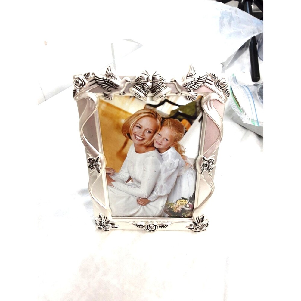 Godinger Wedding photo frame 8X10 Metal Silver color